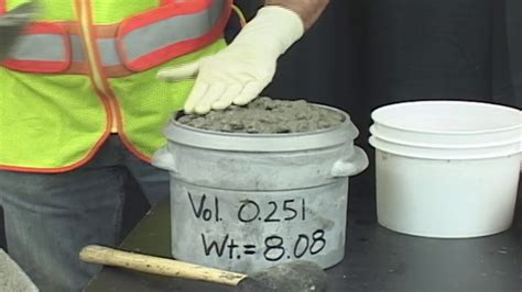 gravimetric method for air content of concrete|how to determine air content of concrete.